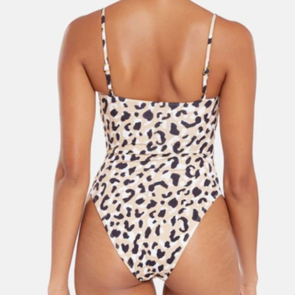 New Vitamin A wild Animal Print 10 L one piece Bodysuit sexy classic neutral - Picture 2 of 10